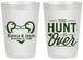 Personalized Wedding 20 oz Frosted Cups - The Hunt Is Over Duck | 227