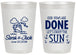 Personalized Wedding 20 oz Frosted Cups - Vows Are Done Cruise | 229