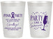 Personalized Awareness 20 oz Frosted Cups - Pink Party | 230000