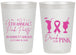 Personalized Awareness 20 oz Frosted Cups - Drink For Pink | 230001