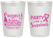 Personalized Awareness 20 oz Frosted Cups - Party Like A Survivor | 230006