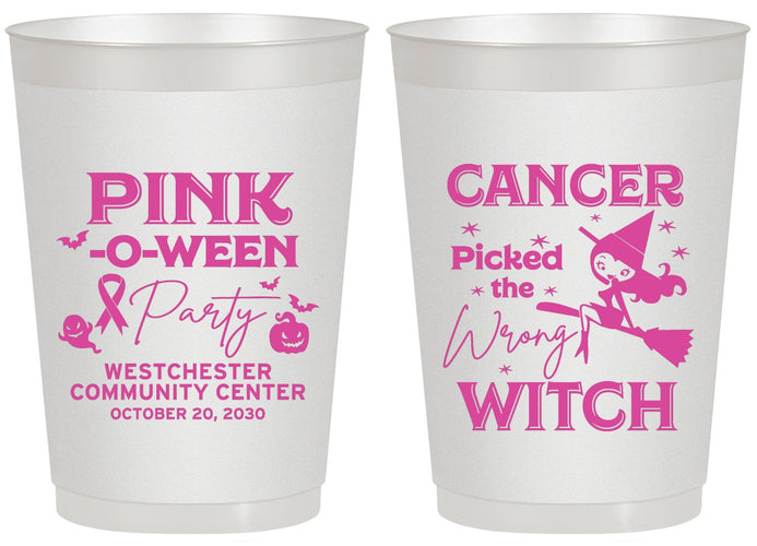 Personalized Awareness 20 oz Frosted Cups - Wrong Witch | 230010