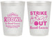 Personalized Awareness 20 oz Frosted Cups - Bowling Strike Out | 230015