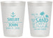 Personalized Wedding 20 oz Frosted Cups - Sun Sand Drink In My Hand | 233