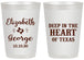 Personalized Wedding 20 oz Frosted Cups - Deep In The Heart Of Texas | 237