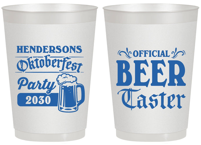 Personalized Oktoberfest 20 oz Frosted Cups - Beer Taster | 240000