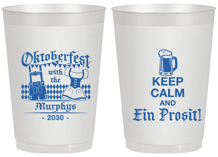 Personalized Oktoberfest 20 oz Frosted Cups - Ein Prosit | 240019