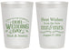 Personalized Wedding 20 oz Frosted Cups - Best Wishes Mr And Mrs | 242