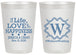 Personalized Wedding 20 oz Frosted Cups - Life Love Happiness | 248