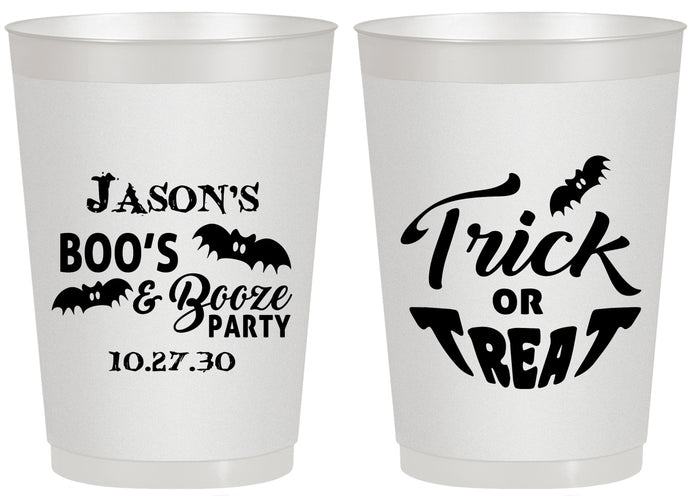 Personalized Halloween 20 oz Frosted Cups - Trick Or Treat | 250002