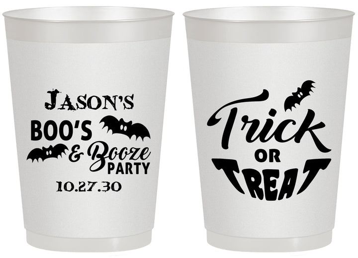 Personalized Halloween 20 oz Frosted Cups - Trick Or Treat | 250002