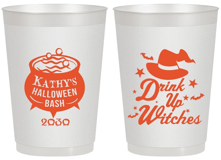 Personalized Halloween 20 oz Frosted Cups - Drink Up Witches | 250004