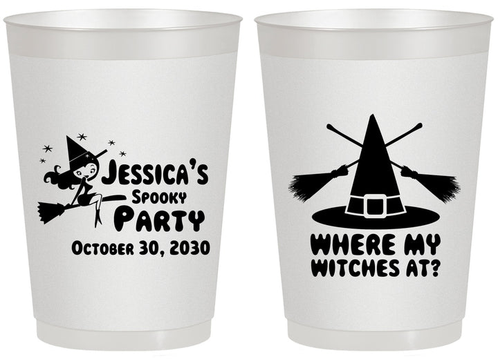 Personalized Halloween 20 oz Frosted Cups - Witches | 250005