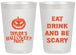 Personalized Halloween 20 oz Frosted Cups - Scary Pumpkin | 250008