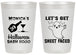 Personalized Halloween 20 oz Frosted Cups - Ghost Sheet Faced | 250009