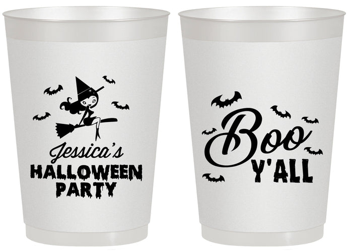 Personalized Halloween 20 oz Frosted Cups - Witch Boo | 250015