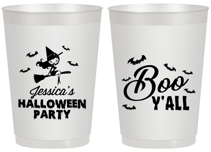 Personalized Halloween 20 oz Frosted Cups - Witch Boo | 250015