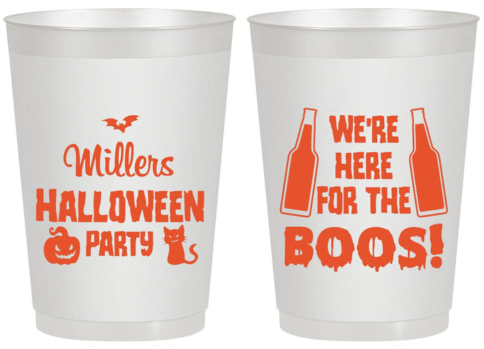 Personalized Halloween 20 oz Frosted Cups - Boo | 250016