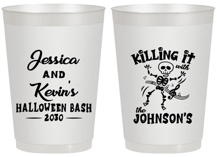 Personalized Halloween 20 oz Frosted Cups - Skeleton | 250017