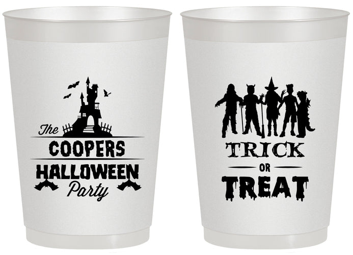 Personalized Halloween 20 oz Frosted Cups - Trick Or Treat | 250019