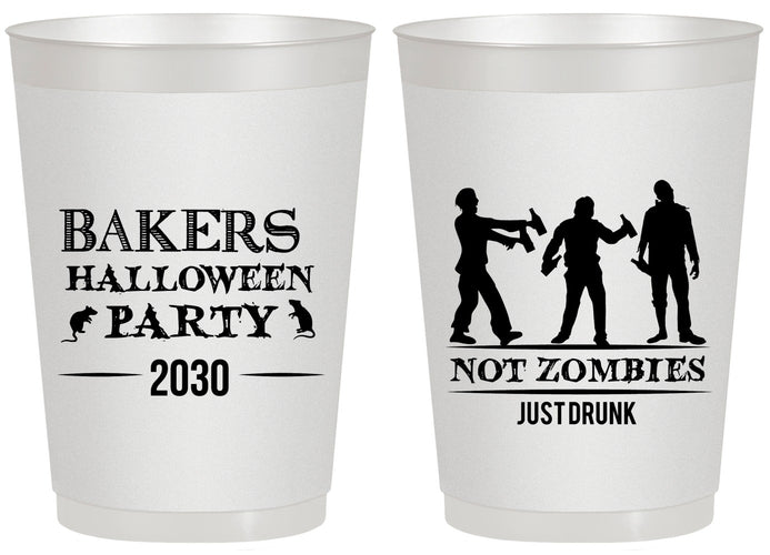 Personalized Halloween 20 oz Frosted Cups - Zombies | 250023