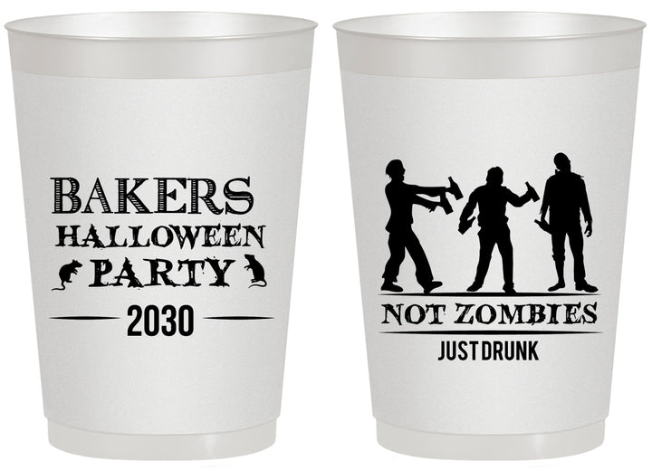 Personalized Halloween 20 oz Frosted Cups - Zombies | 250023