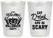 Personalized Halloween 20 oz Frosted Cups - Eat Drink Be Scary | 250033
