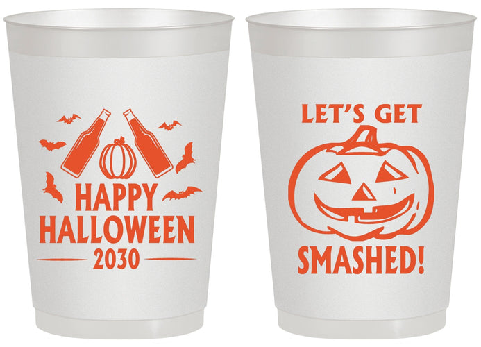 Personalized Halloween 20 oz Frosted Cups - Lets Get Smashed | 250036