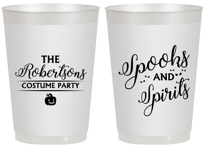 Personalized Halloween 20 oz Frosted Cups - Spooks Spirits | 250037