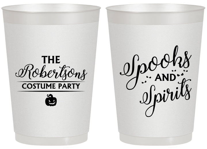 Personalized Halloween 20 oz Frosted Cups - Spooks Spirits | 250037