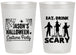 Personalized Halloween 20 oz Frosted Cups - Eat Drink Be Scary | 250038