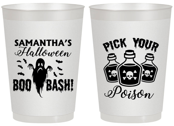Personalized Halloween 20 oz Frosted Cups - Boo Bash | 250043