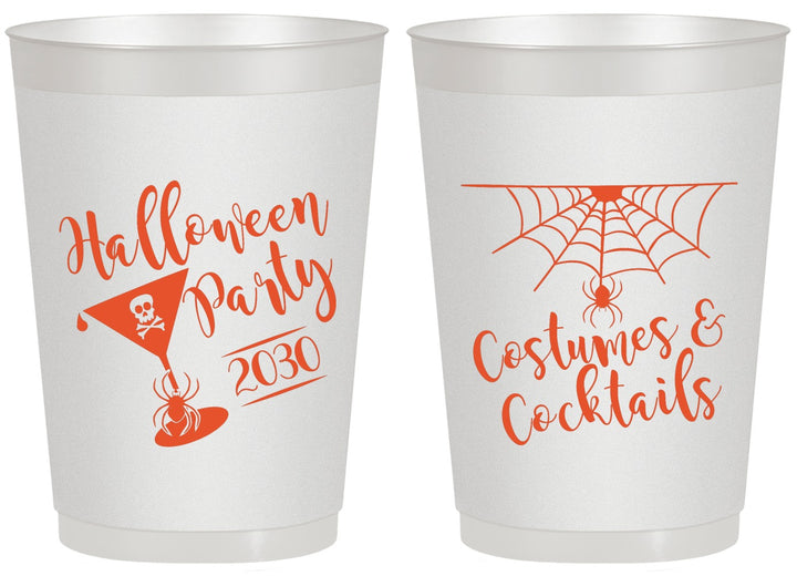 Personalized Halloween 20 oz Frosted Cups - Costumes Cocktails | 250048