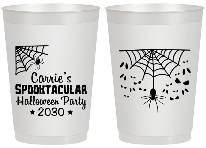Personalized Halloween 20 oz Frosted Cups - Spooktacular | 250049
