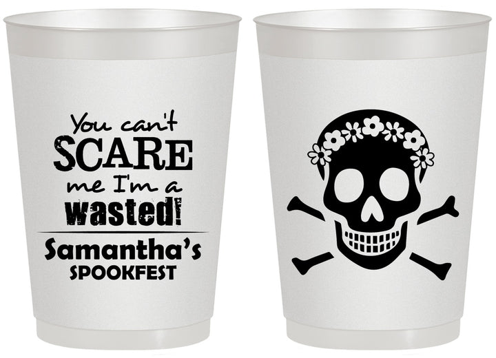Personalized Halloween 20 oz Frosted Cups - Sugar Skull | 250050