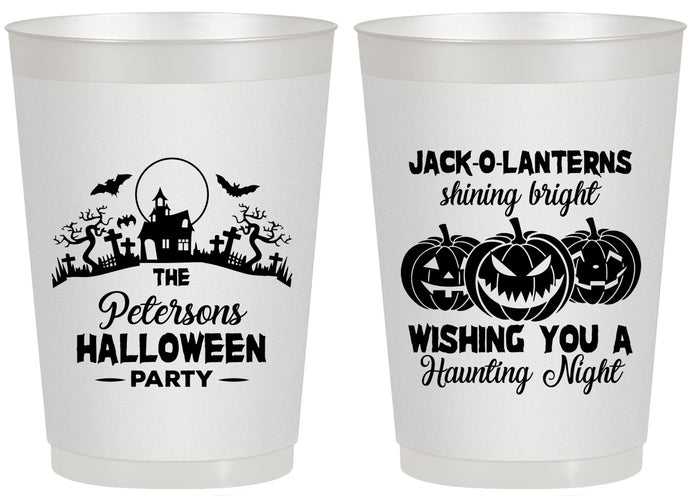 Personalized Halloween 20 oz Frosted Cups - Jack O Lantern | 250053