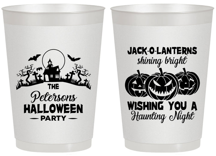 Personalized Halloween 20 oz Frosted Cups - Jack O Lantern | 250053