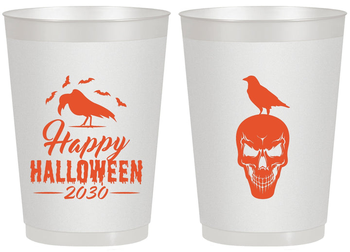 Personalized Halloween 20 oz Frosted Cups - Skeleton | 250056