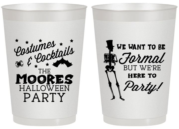 Personalized Halloween 20 oz Frosted Cups - Skeleton | 250057