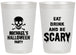 Personalized Halloween 20 oz Frosted Cups - Eat Drink Be Scary | 250059
