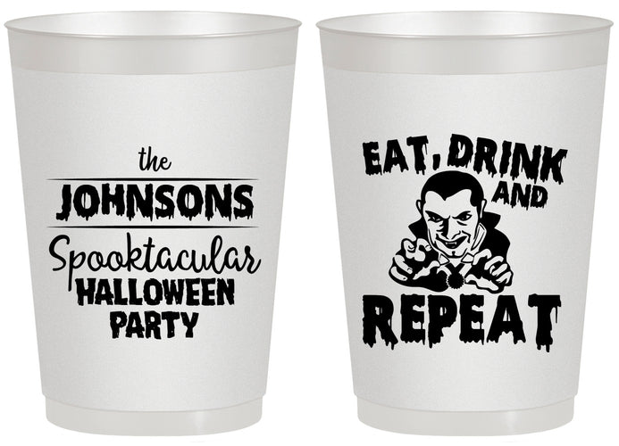 Personalized Halloween 20 oz Frosted Cups - Dracula | 250062
