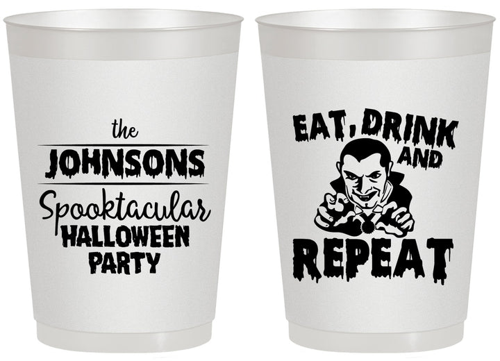 Personalized Halloween 20 oz Frosted Cups - Dracula | 250062