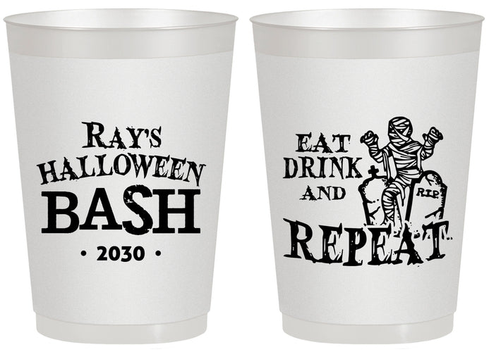 Personalized Halloween 20 oz Frosted Cups - Mummy | 250066