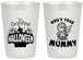Personalized Halloween 20 oz Frosted Cups - Whos Your Mummy | 250067