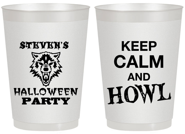 Personalized Halloween 20 oz Frosted Cups - Howl | 250069