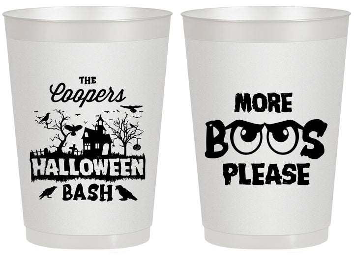 Personalized Halloween 20 oz Frosted Cups - Haunted House | 250075