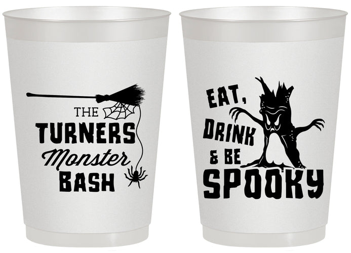 Personalized Halloween 20 oz Frosted Cups - Eat Drink Be Spooky | 250077