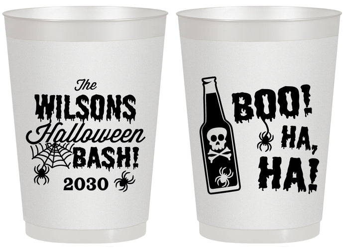 Personalized Halloween 20 oz Frosted Cups - Boo Skeleton | 250078