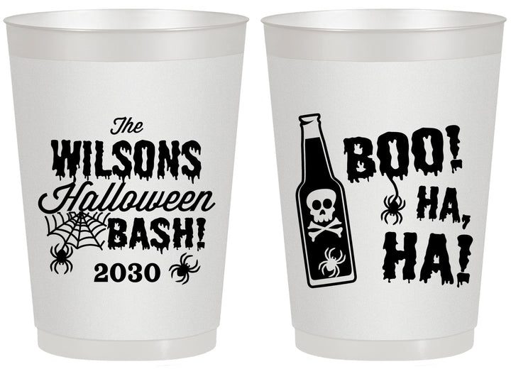 Personalized Halloween 20 oz Frosted Cups - Boo Skeleton | 250078