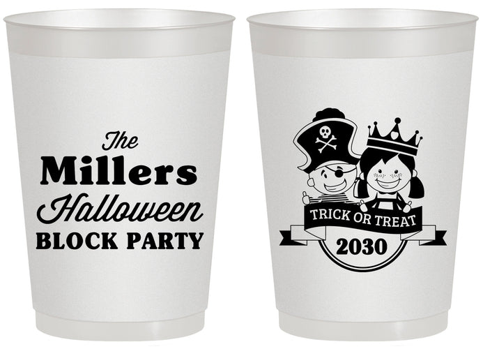 Personalized Halloween 20 oz Frosted Cups - Trick Or Treat | 250079